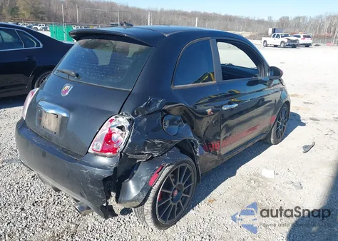 2013 Fiat 500 Abarth z USA, uszkodzony, nr VIN 3C3CFFFH0DT607752